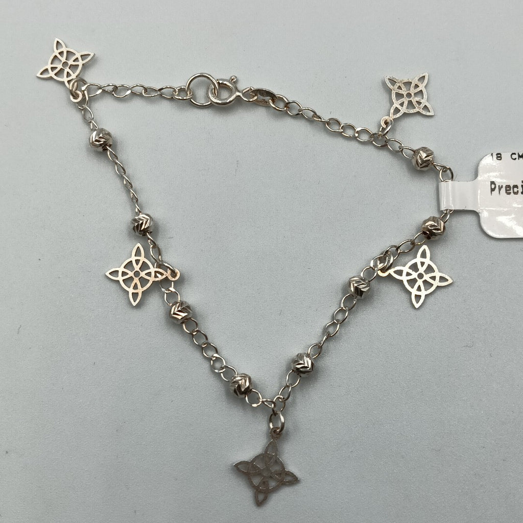 PULSERA TEJIDO ESPECIAL PLATA .925 18 CM 3.2 GR (NUEVO)
