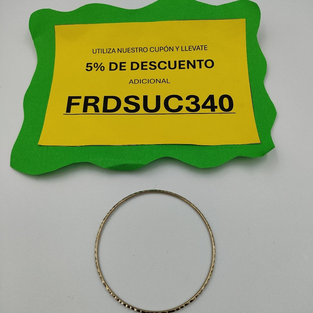 PULSERA RIGIDA ORO,ORO BLANCO 10 K 2,90 GRMS (SEMINUEVO)