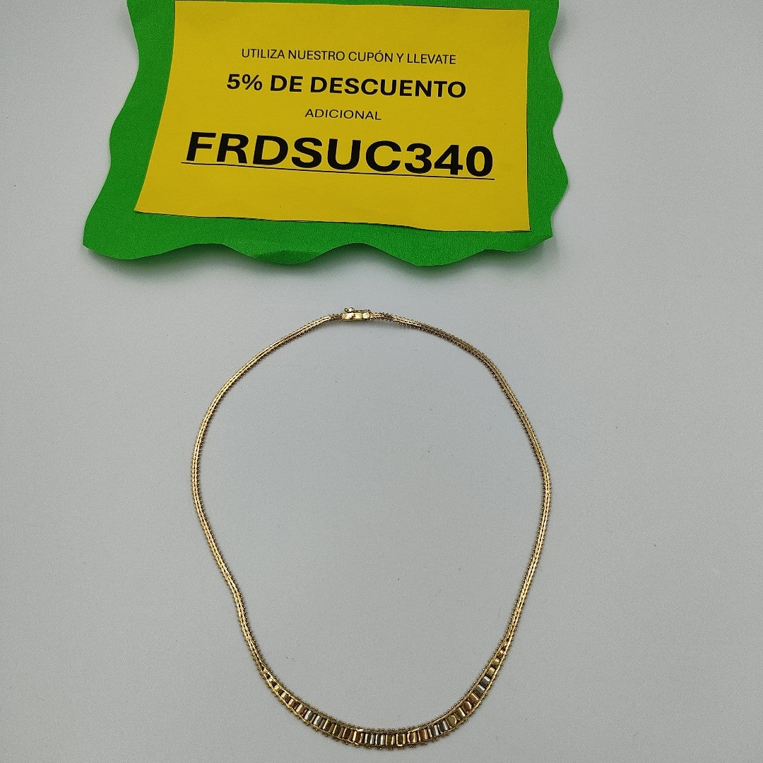 GARGANTILLA ORO,ORO COMBINADO 14 K 12,20 GRMS (SEMINUEVO)