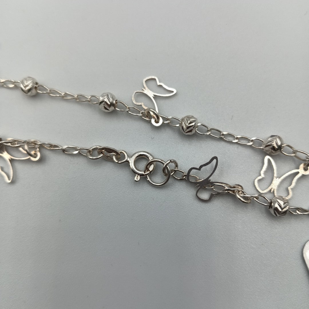 PULSERA TEJIDO ESPECIAL PLATA .925 18 CM 2.8 GR (NUEVO)