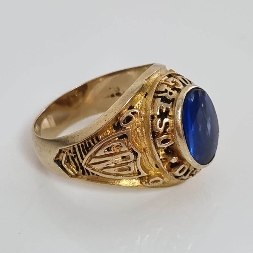 ANILLO DE GRADUACIÓN ORO 14 K 8,20 GRMS (SEMINUEVO)