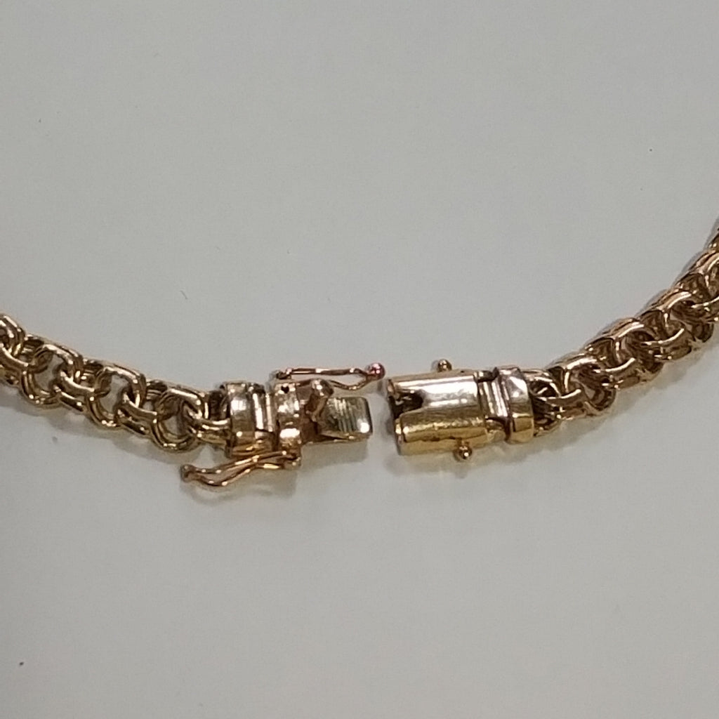 PULSERAS TEJIDO CHINO ORO 10K 21 CM 8.6 GR (NUEVO)
