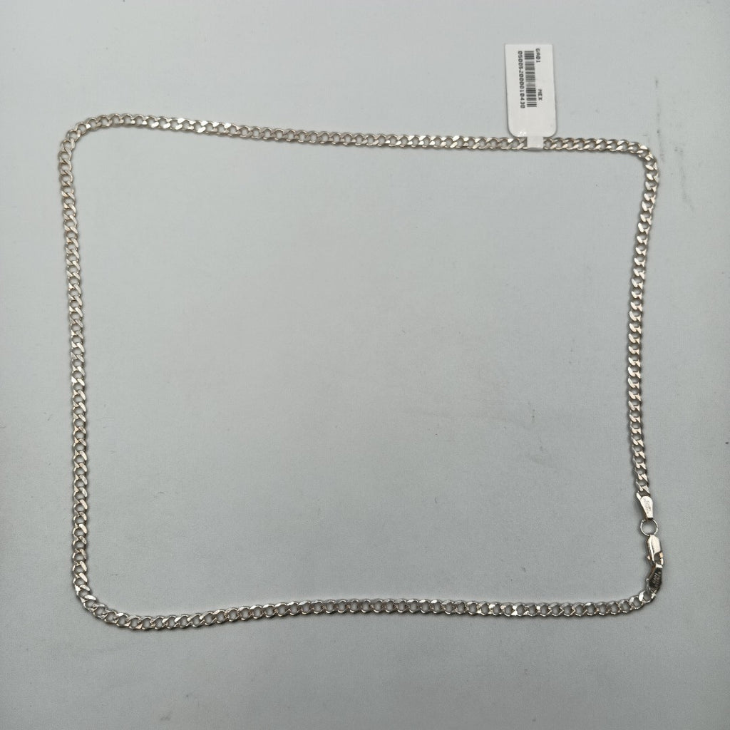 CADENA TEJIDO BARBADO PLATA .925 60 CM 13 GR (NUEVO)