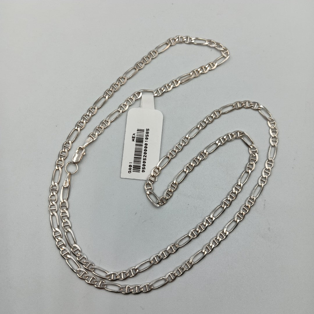 CADENA TEJIDO 3X1 PLATA .925 60 CM 8.3 GR (NUEVO)