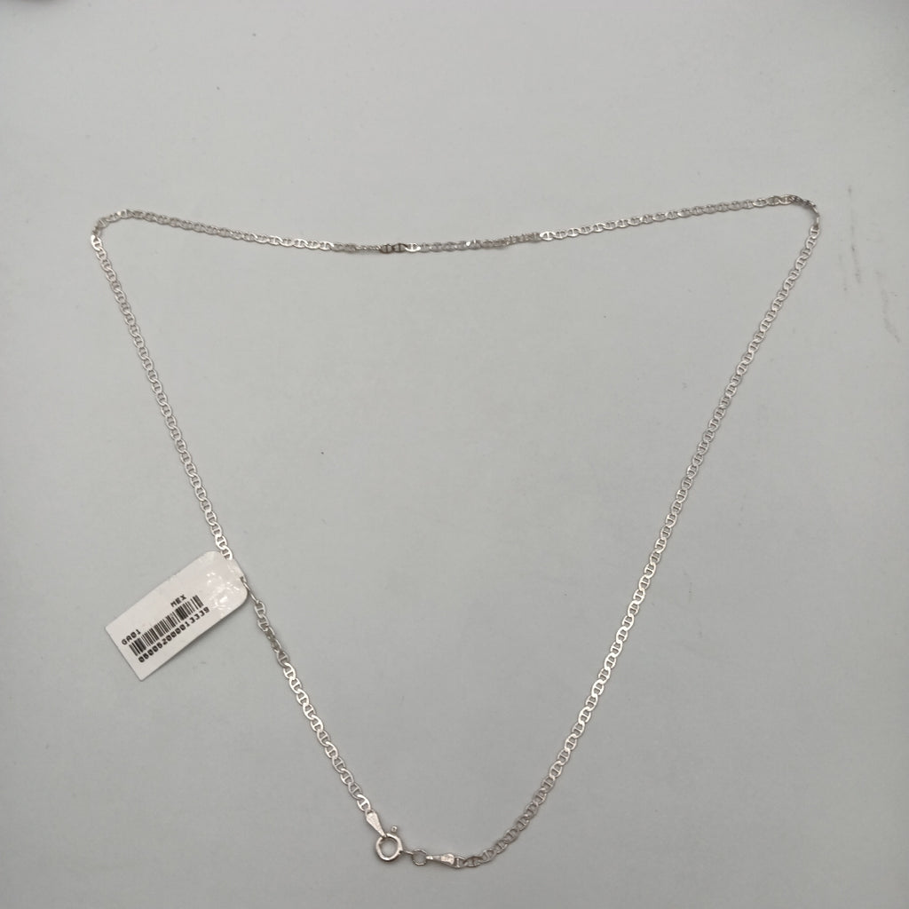 CADENA TEJIDO GUCHI PLATA .925 55 CM 3.4 GR (NUEVO)