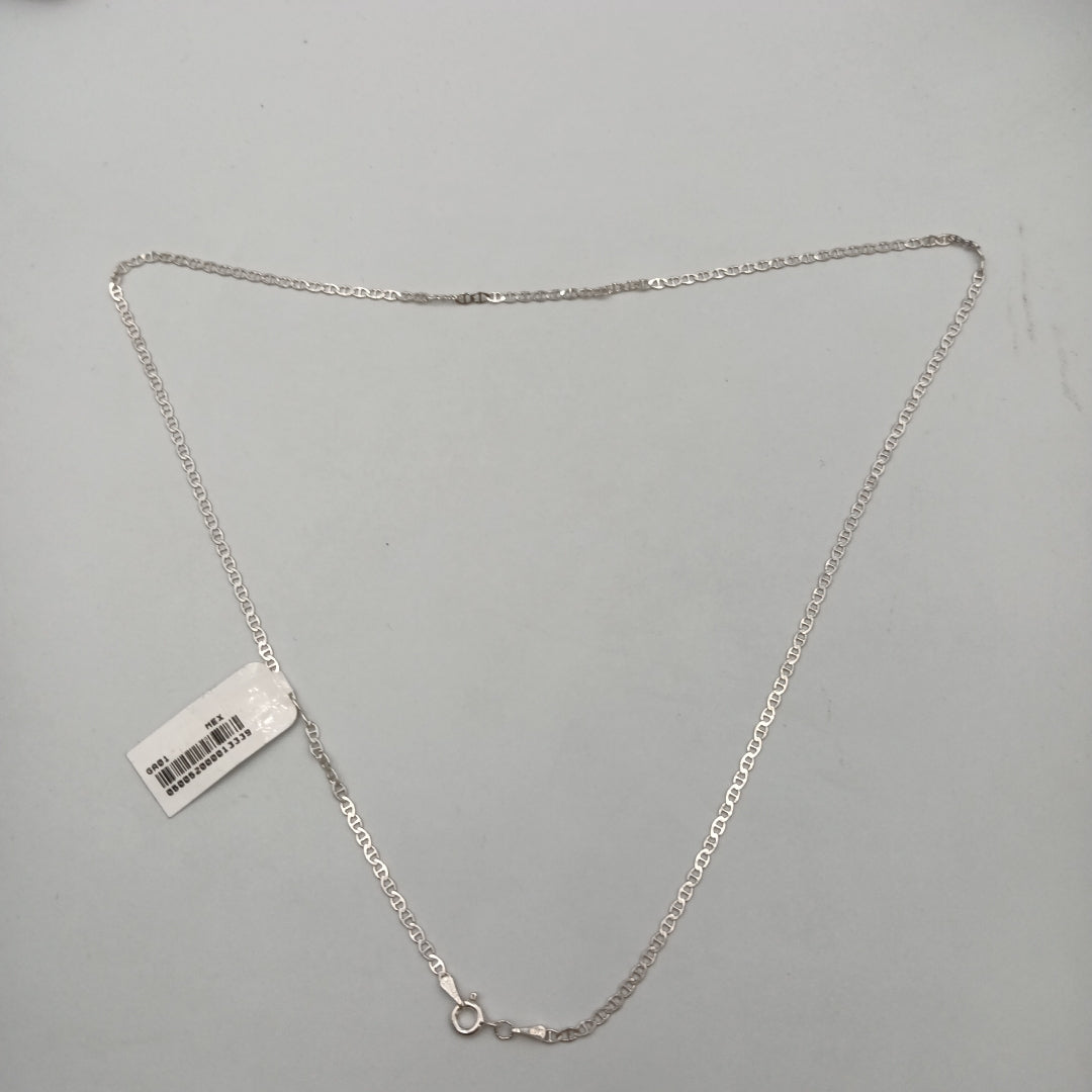 CADENA TEJIDO GUCHI PLATA .925 55 CM 3.4 GR (NUEVO)