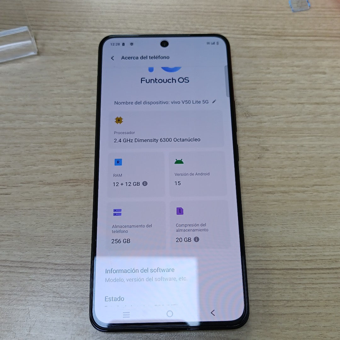 CELULAR VIVO V50 LITE 5G V2440 (2025) 256 GB 12 GB RAM (SEMINUEVO)