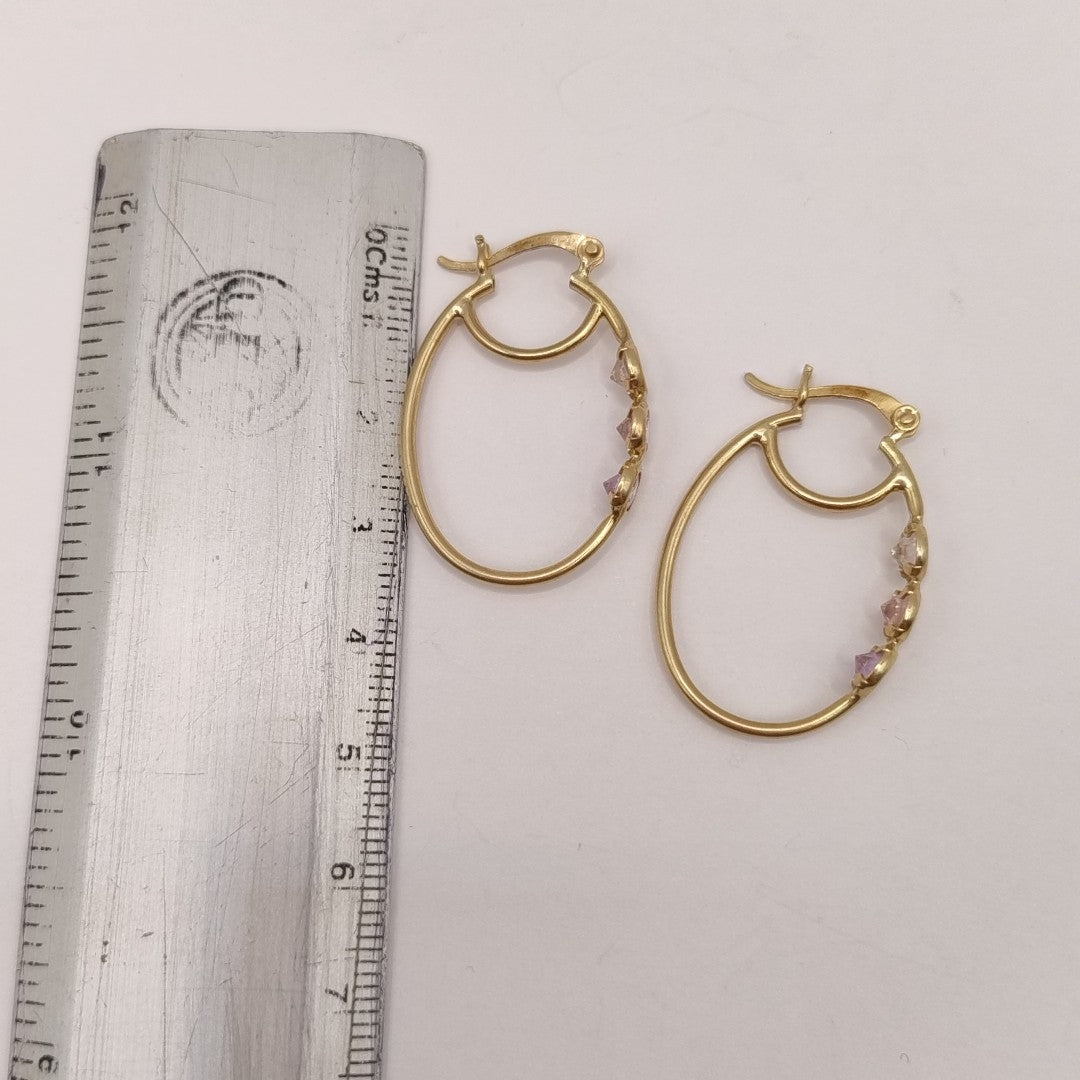 ARRACADAS PAR ORO 10 K 3,50 GRMS (SEMINUEVO)