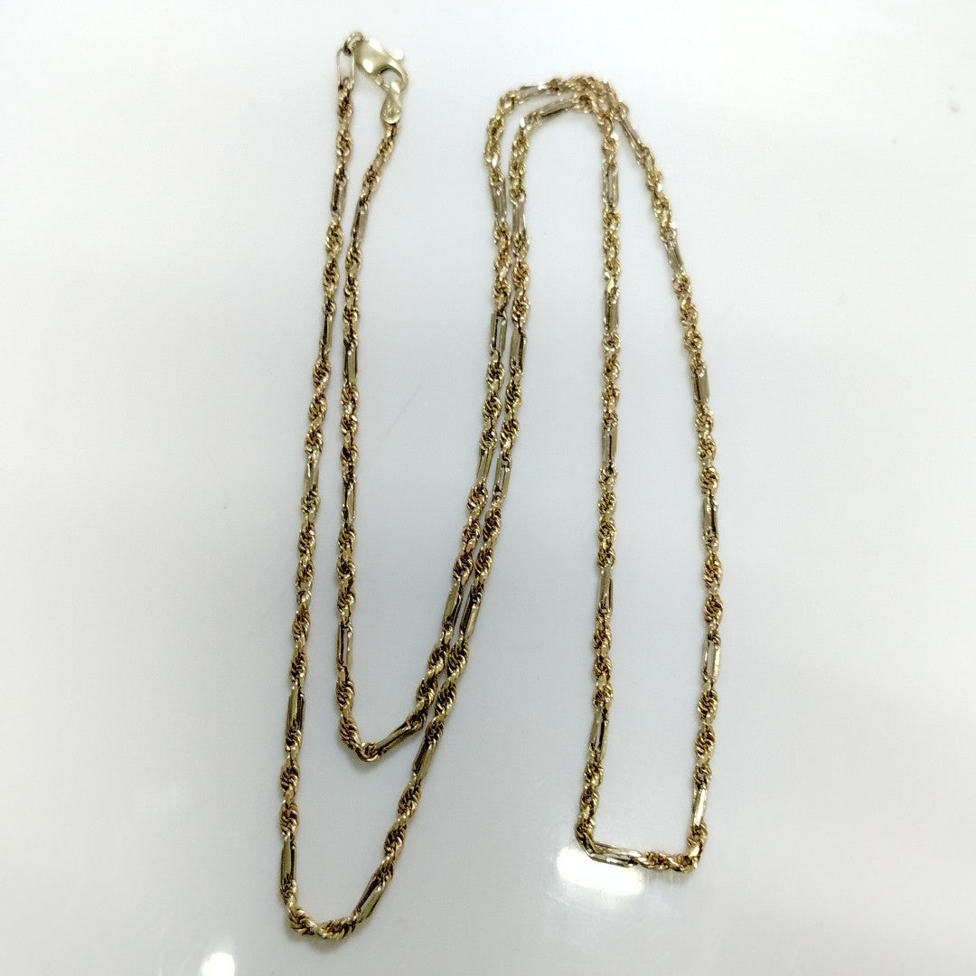 CADENA ORO, ORO COMBINADO 14 K 4.9 GRMS (SEMINUEVO)