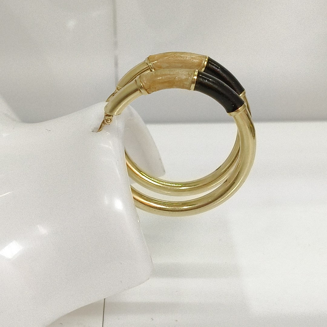 ARRACADAS PAR ORO 14 K 6.4 GRMS (SEMINUEVO)