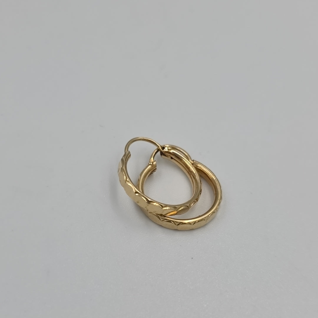 ARRACADAS PAR ORO 14 K 1,20 GRMS (SEMINUEVO)