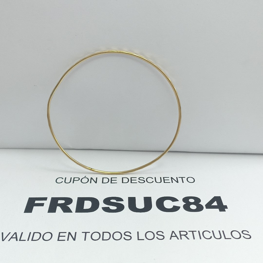 PULSERA RIGIDA ORO 14 K 3.1 GRMS (SEMINUEVO)