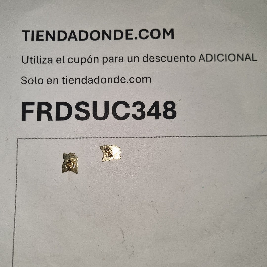 ARETES PAR ORO 14 K 1.4 GRMS (SEMINUEVO)
