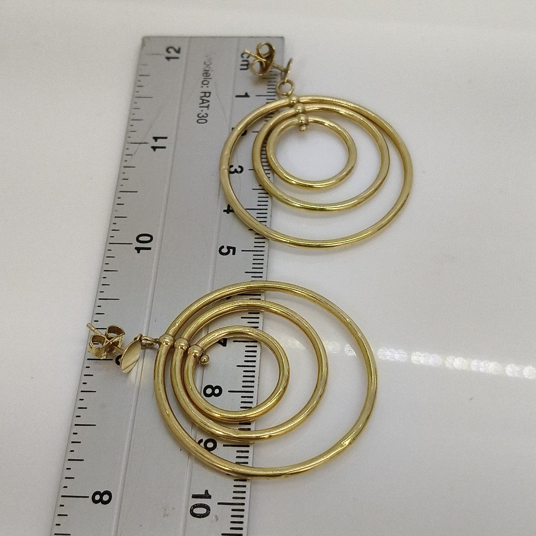 BROQUELES PAR ORO 14 K 4.9 GRMS (SEMINUEVO)