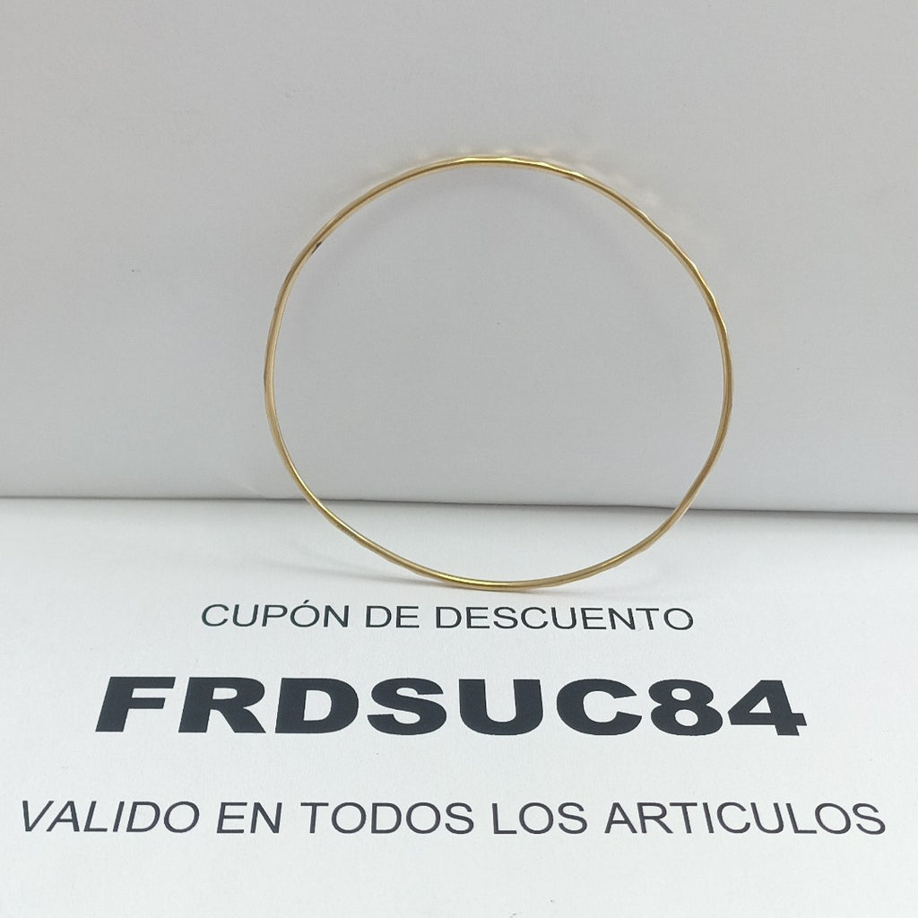 PULSERA RIGIDA ORO 14 K 2.7 GRMS (SEMINUEVO)