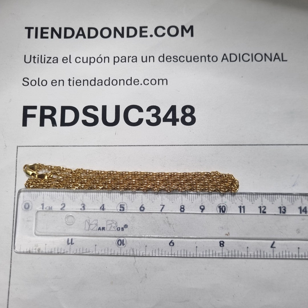 CADENA ORO 14 K 4.3 GRMS (SEMINUEVO)