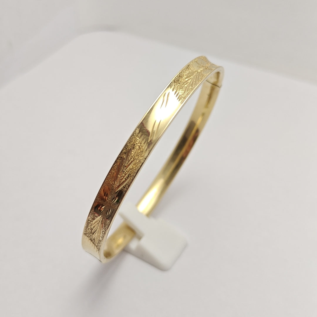 PULSERA RIGIDA ORO 14 K 8.8 GRMS (SEMINUEVO)