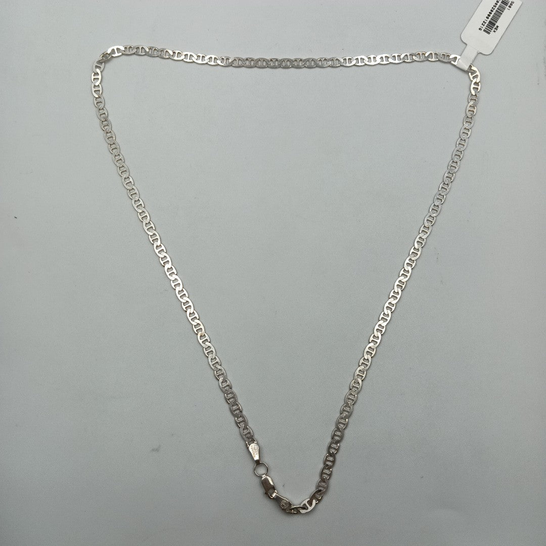 CADENA TEJIDO GUCHI PLATA .925 55 CM 12.4 GR (NUEVO)