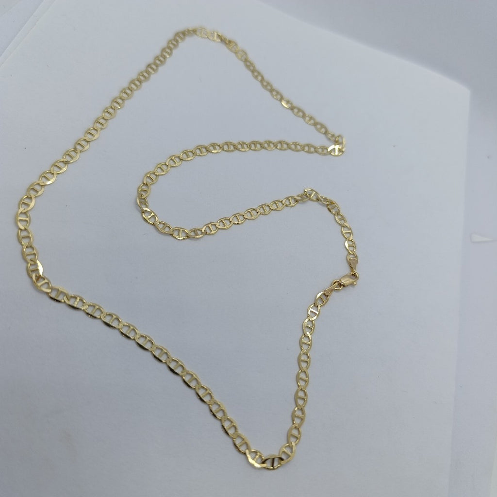 CADENAS TEJIDO MARINERA ORO 14K 55 CM 8.2 GR (NUEVO)