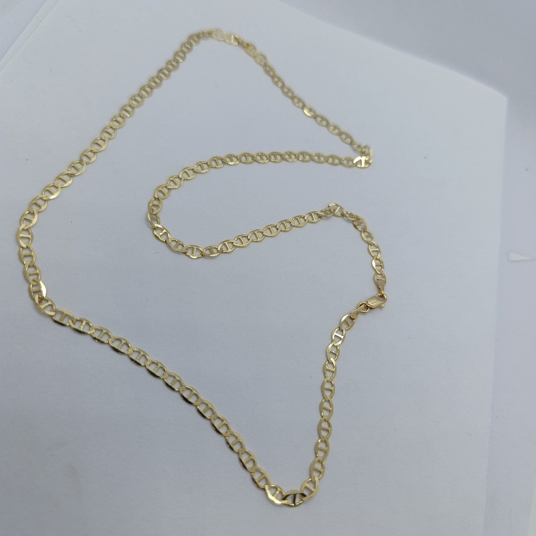 CADENAS TEJIDO MARINERA ORO 14K 55 CM 8.2 GR (NUEVO)