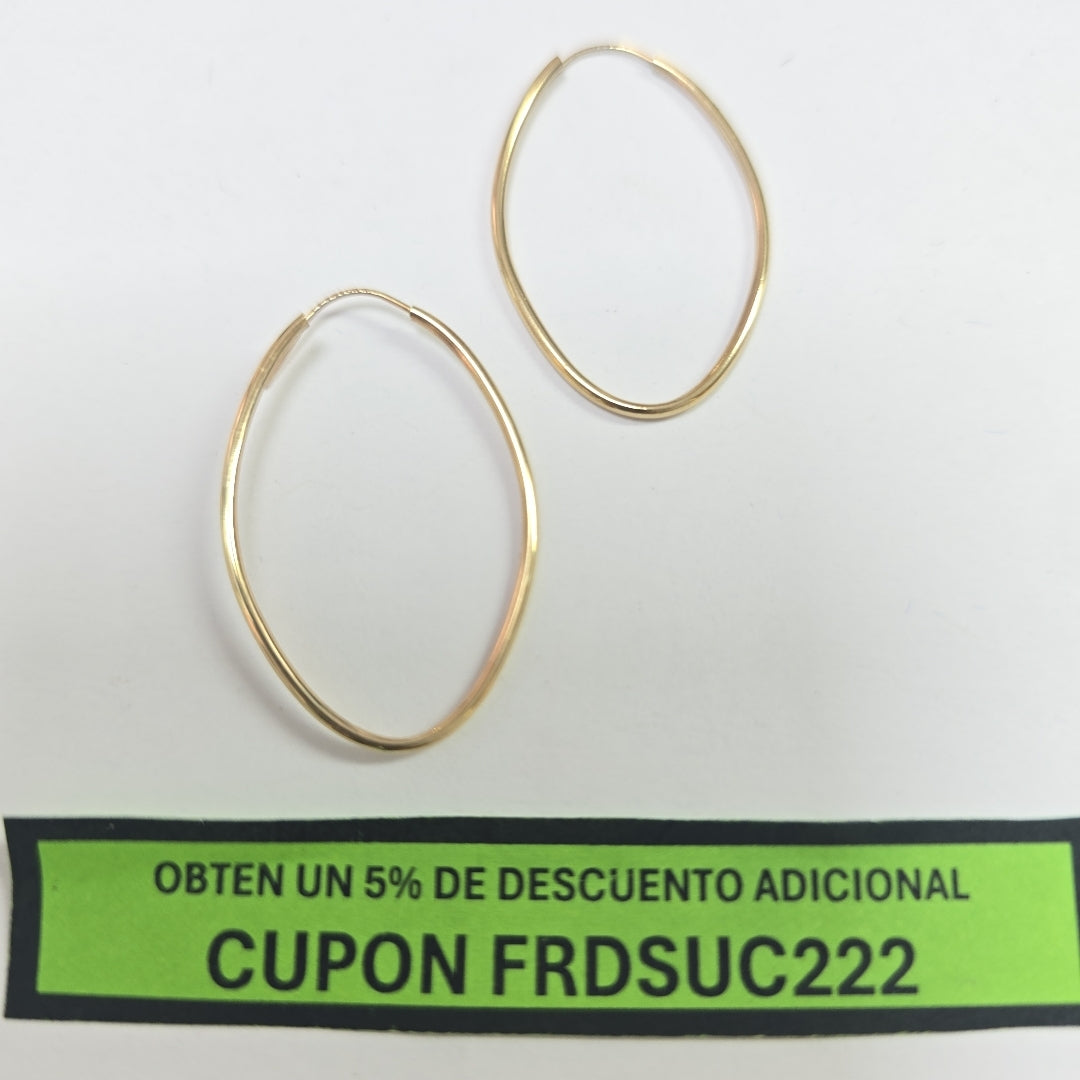 ARRACADAS PAR ORO 10 K 1.1 GRMS (SEMINUEVO)