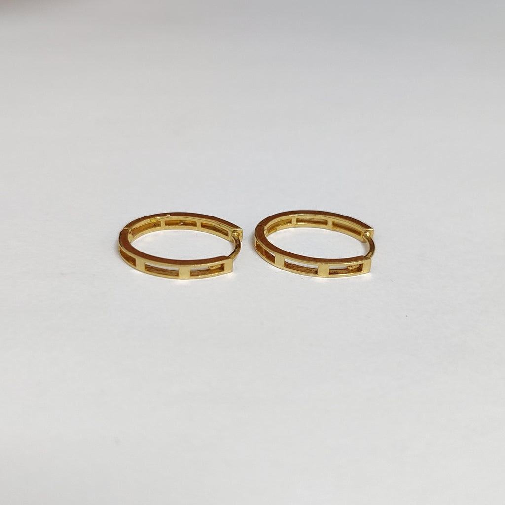ARRACADAS PAR ORO 14 K 2.3 GRMS (SEMINUEVO)