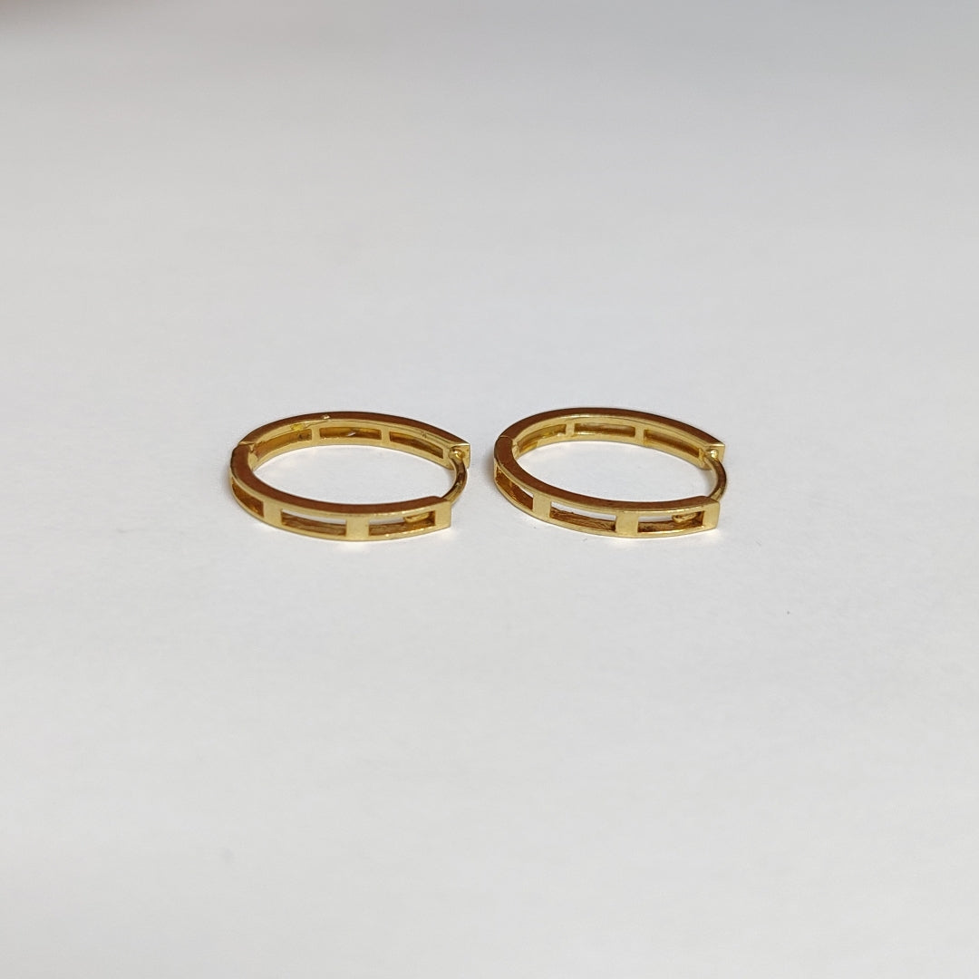 ARRACADAS PAR ORO 14 K 2.3 GRMS (SEMINUEVO)