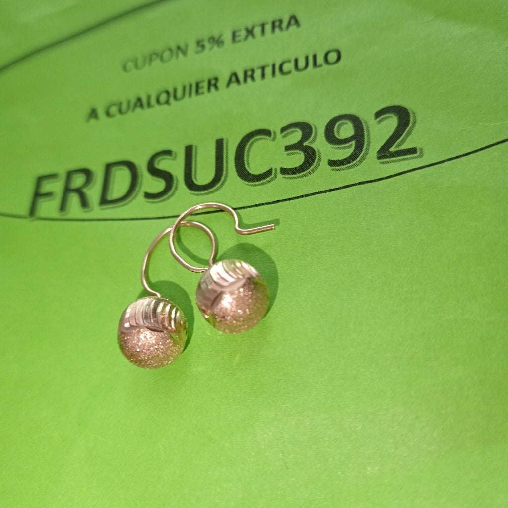 ARETES PAR ORO 10 K 1.8 GRMS (SEMINUEVO)