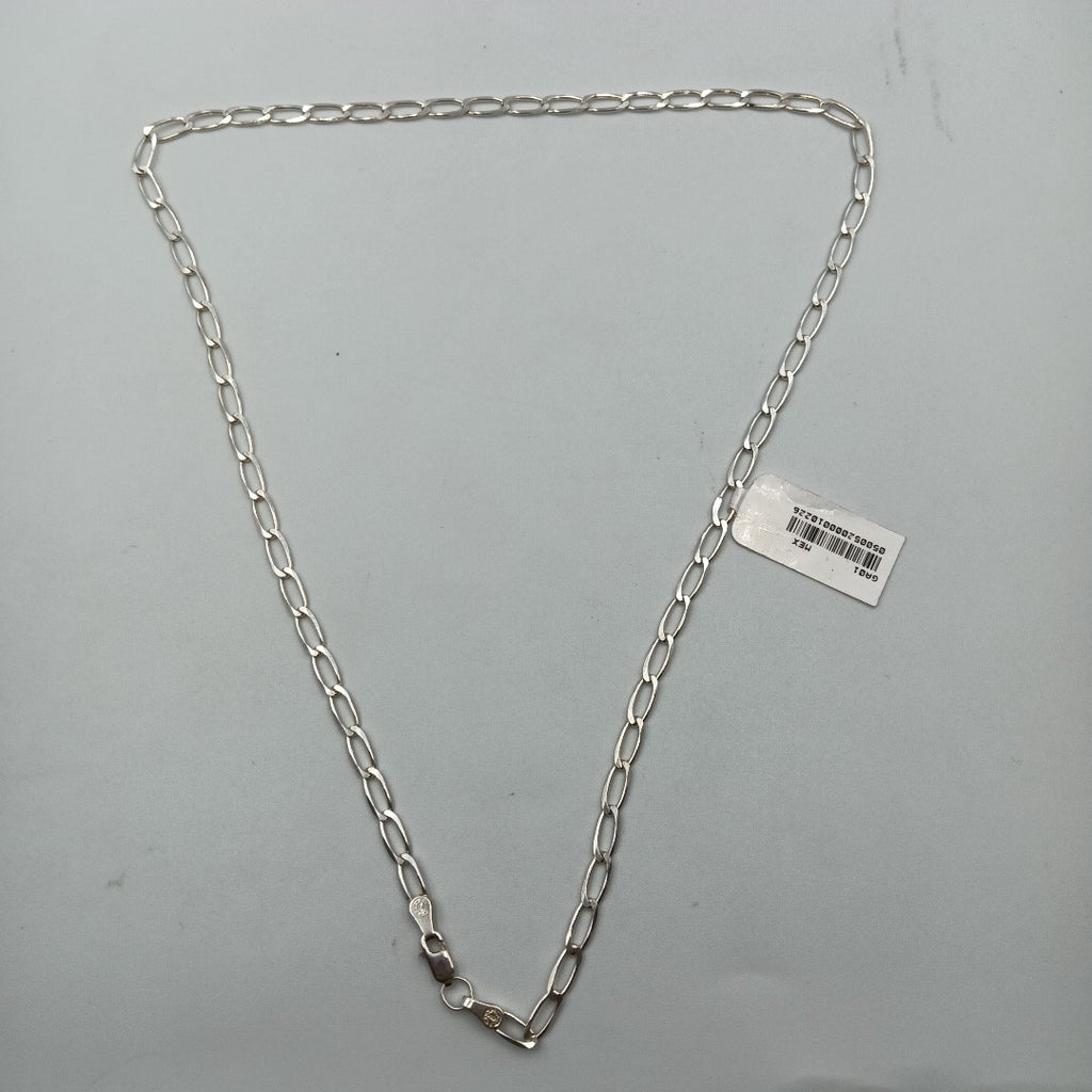 CADENA TEJIDO ESLABONES PLATA .925 55 CM 9.8 GR (NUEVO)
