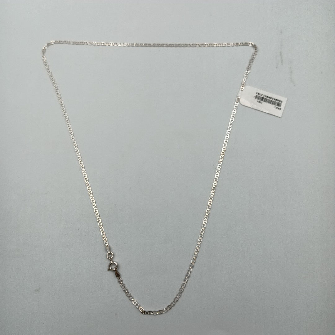 CADENA TEJIDO GUCHI PLATA .925 55 CM 3.6 GR (NUEVO)