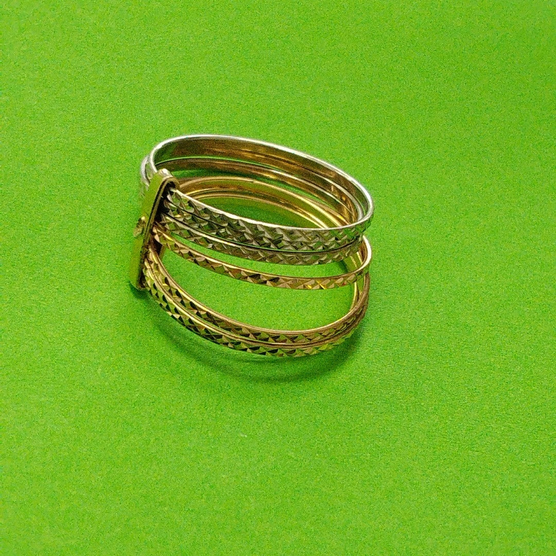 SEMANARIO DE ARGOLLAS ORO 14 K 3 GRMS (SEMINUEVO)