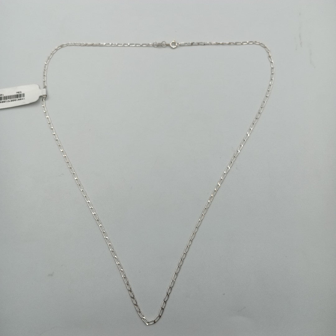 CADENA TEJIDO ESLABONES PLATA .925 55 CM 2.8 GR (NUEVO)