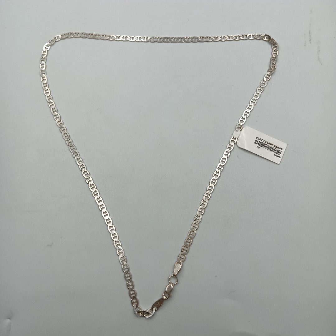 CADENA TEJIDO GUCHI PLATA .925 55 CM 12.6 GR (NUEVO)