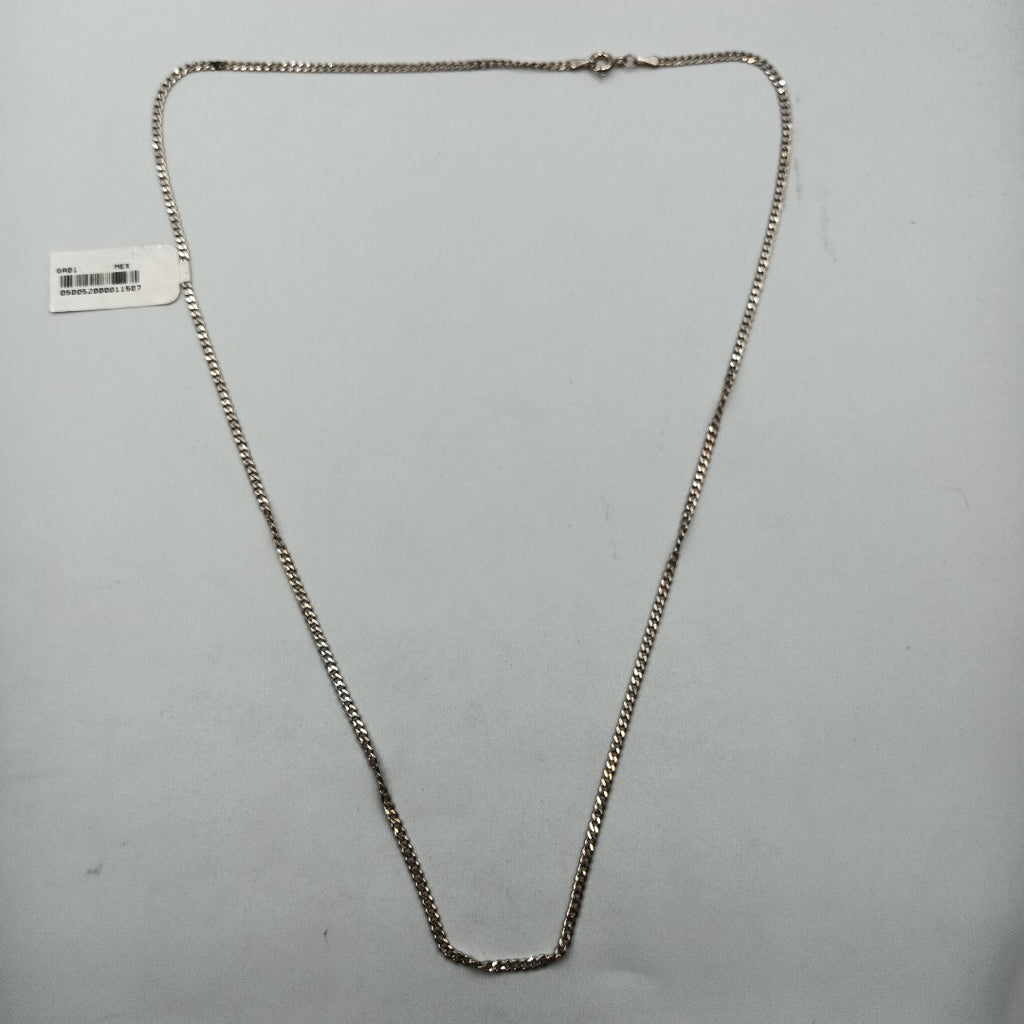 CADENA TEJIDO BARBADO PLATA .925 60 CM 5.6 GR (NUEVO)