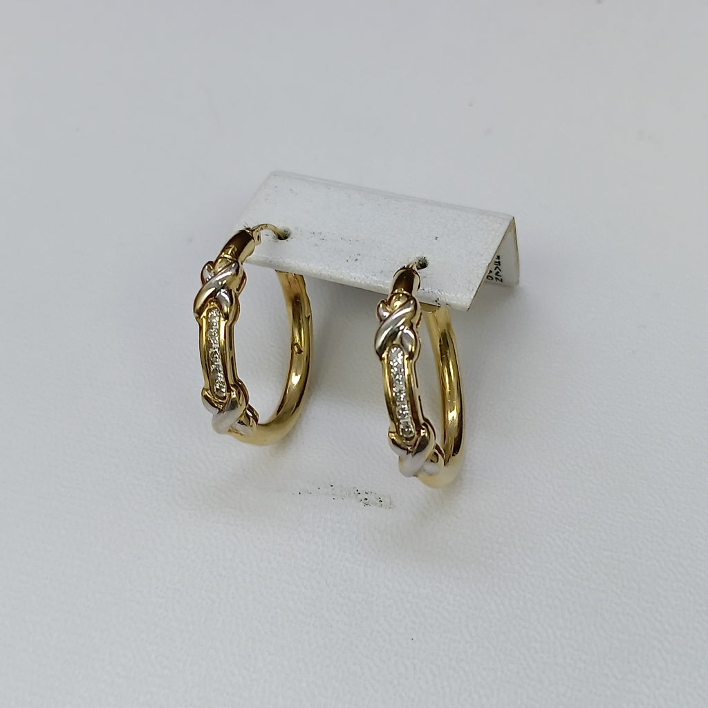 ARRACADAS PAR ORO 14 K 4,90 GRMS (SEMINUEVO)