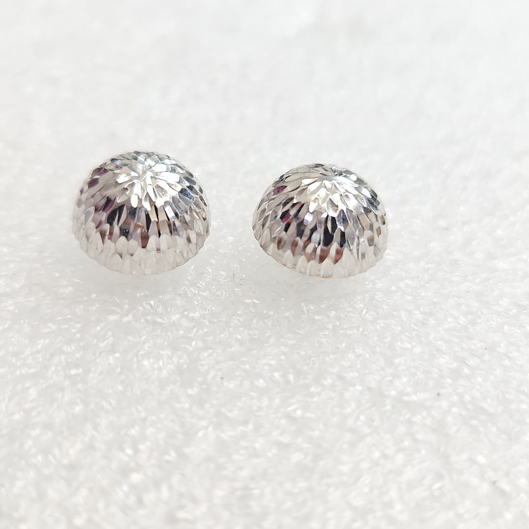 ARETES PAR ORO BLANCO 14 K 2.4 GRMS (SEMINUEVO)