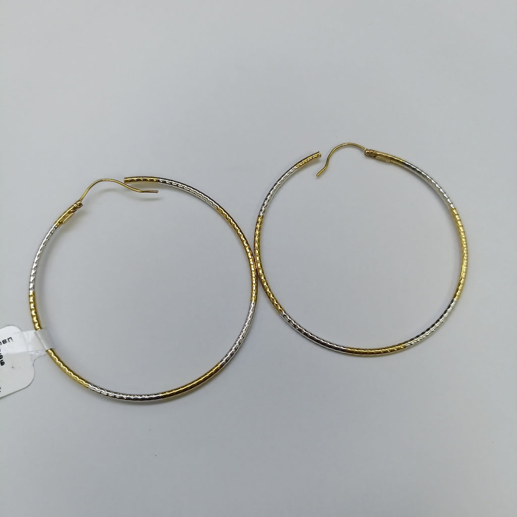 ARRACADAS PAR ORO COMBINADO 14 K 5.4 GRMS (SEMINUEVO)