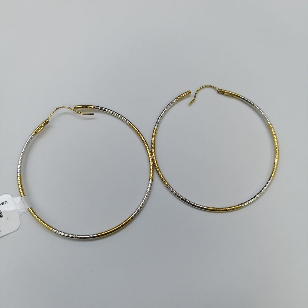 ARRACADAS PAR ORO COMBINADO 14 K 5.4 GRMS (SEMINUEVO)