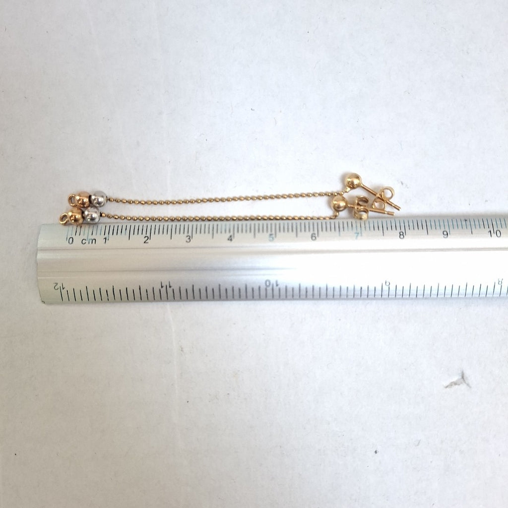 ARETES PAR ORO 14 K 2.4 GRMS (SEMINUEVO)
