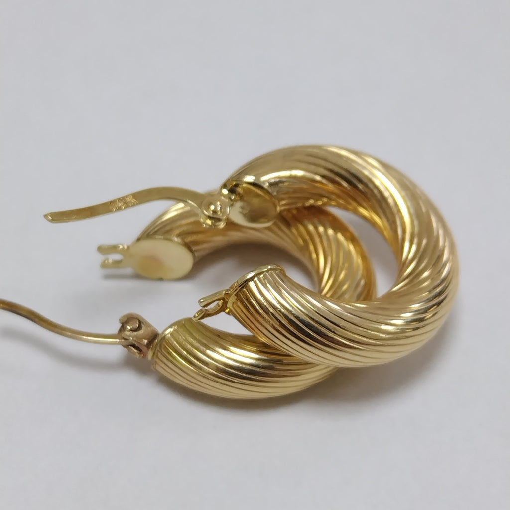 ARRACADAS PAR ORO 14 K 2.3 GRMS (SEMINUEVO)