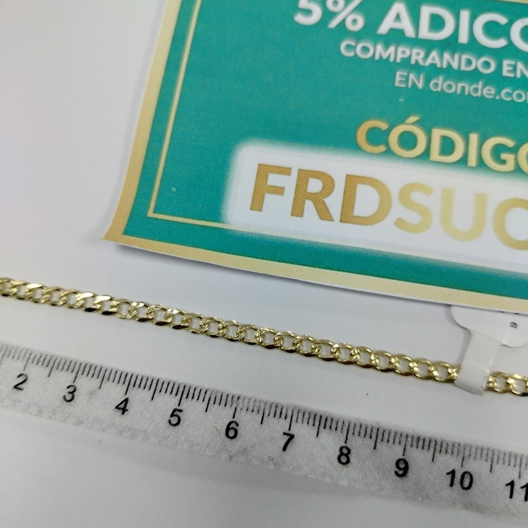 PULSERAS BARBADA ORO 14K 18 CM 4.6 GR (NUEVO)