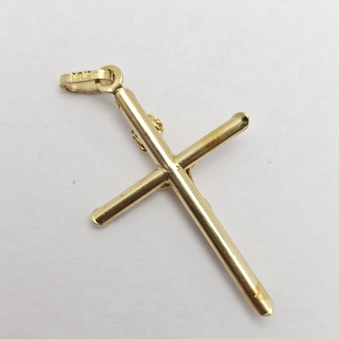 CRUCIFIJO ORO 14 K 1.7 GRMS (SEMINUEVO)