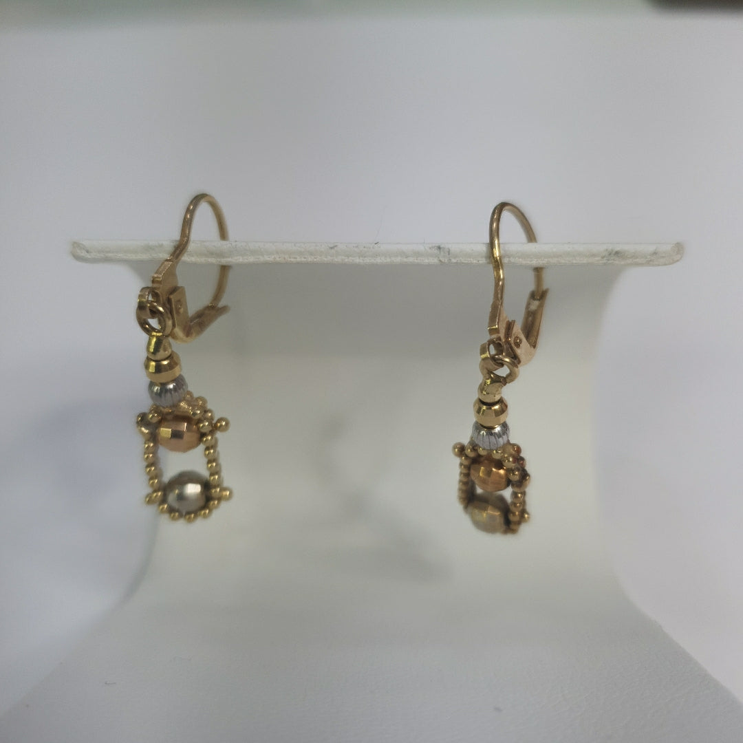 ARETES PAR ORO 14 K 2,90 GRMS (SEMINUEVO)