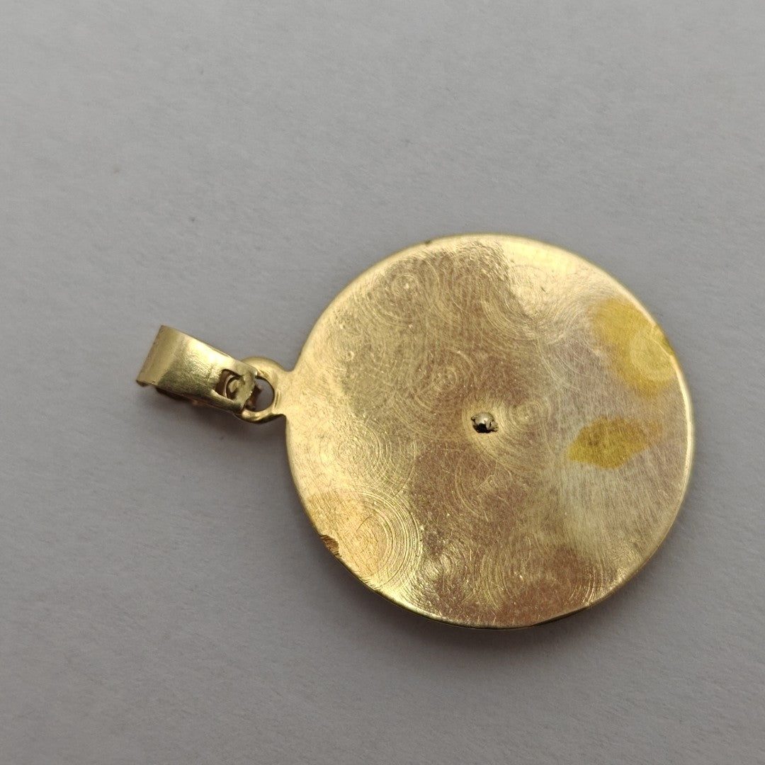 MEDALLA RELIGIOSA ORO COMBINADO 14 K 1.7 GRMS (SEMINUEVO)