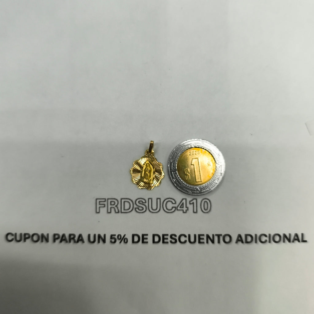 MEDALLA RELIGIOSA ORO 14 K 0.9 GRMS (SEMINUEVO)