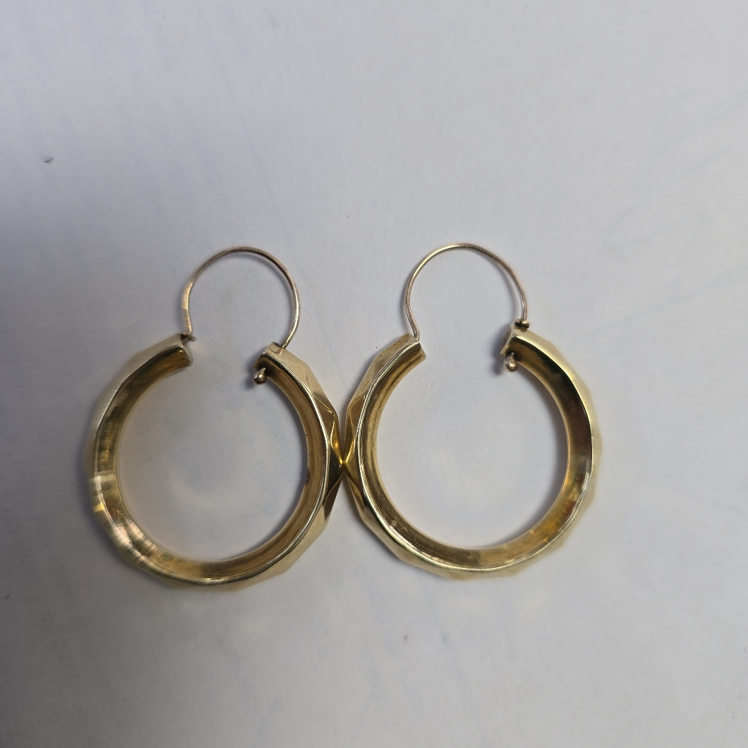 ARRACADAS PAR ORO 14 K 4.6 GRMS (SEMINUEVO)