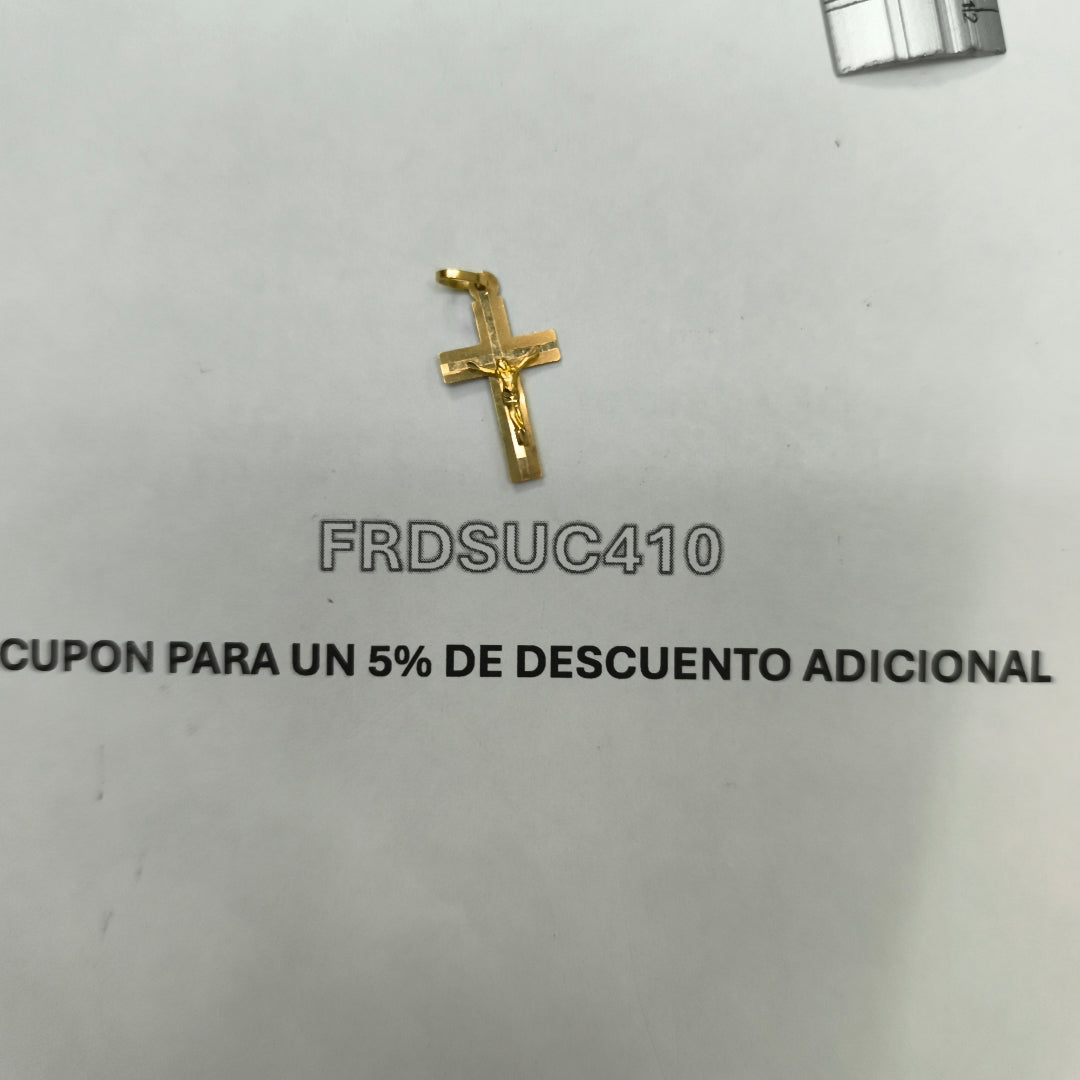 CRUCIFIJO ORO 10 K 0.8 GRMS (SEMINUEVO)
