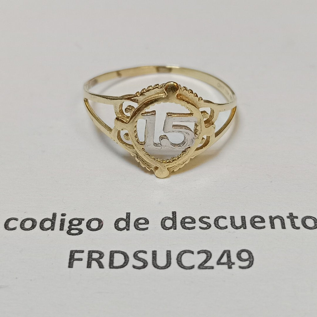 ANILLO CONMEMORATIVO ORO 10 K 0,90 GRMS (SEMINUEVO)