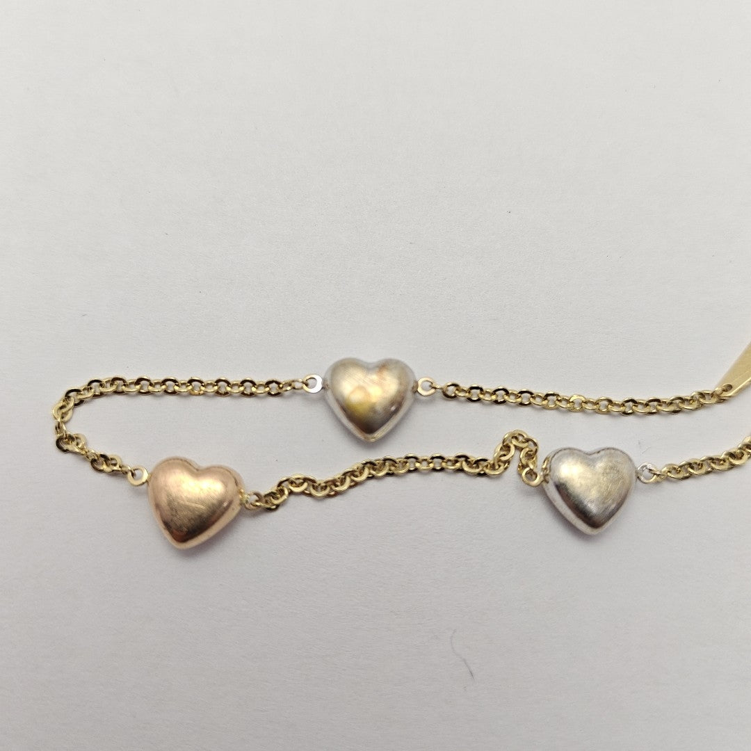 PULSERA ORO, ORO COMBINADO 14 K 2.8 GRMS (SEMINUEVO)