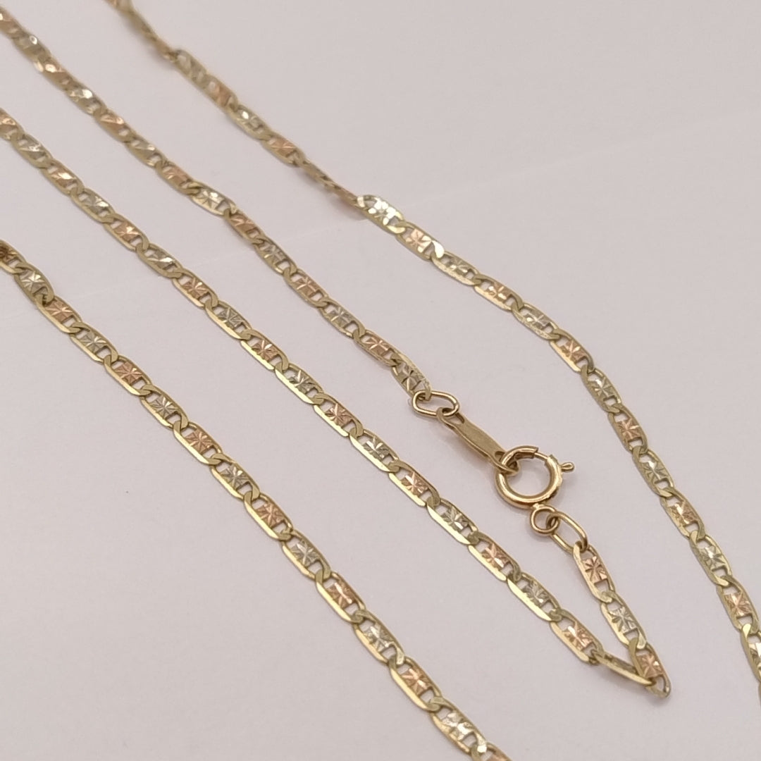 CADENA ORO, ORO COMBINADO 8 K 3.4 GRMS (SEMINUEVO)